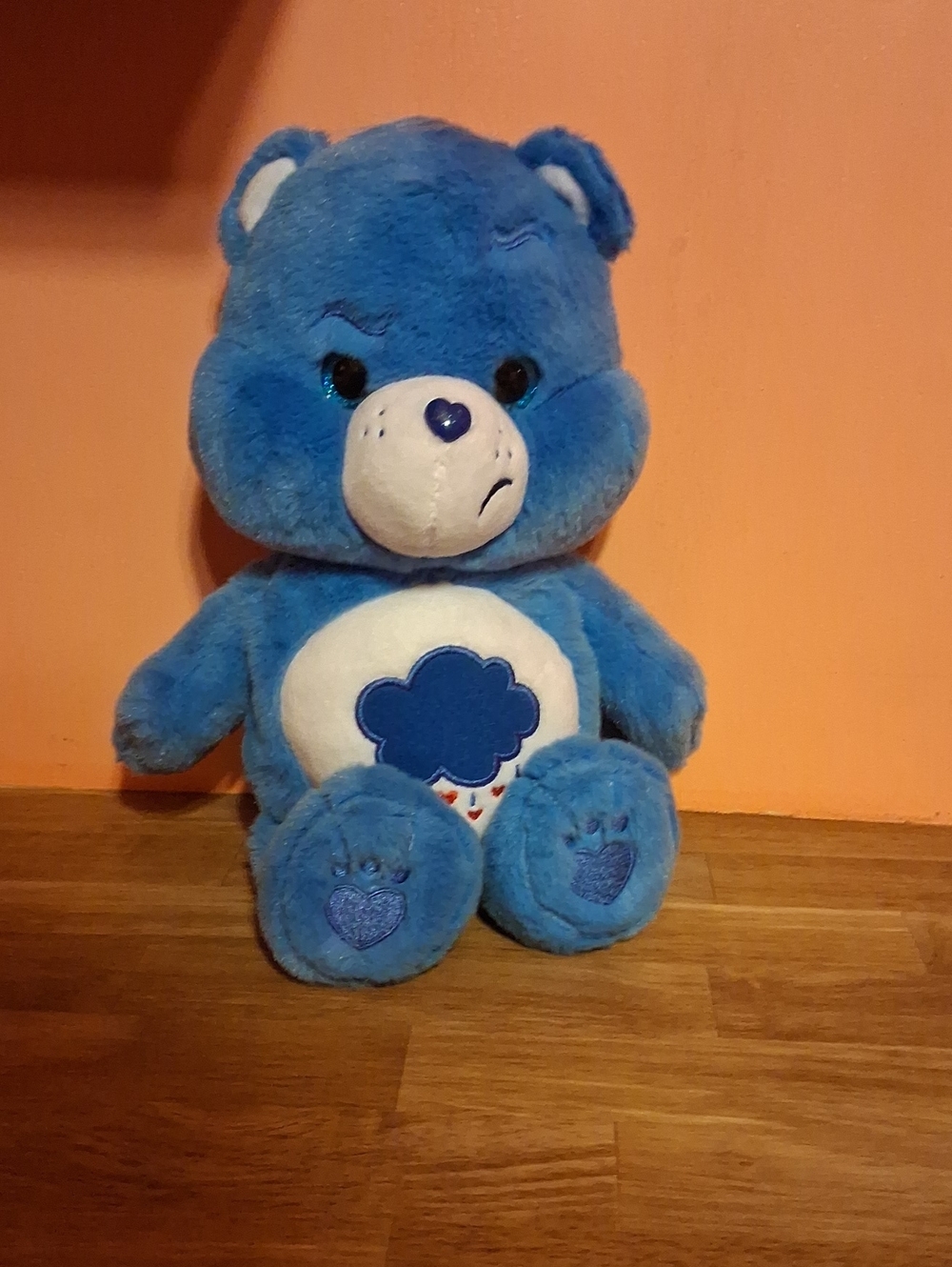 Care Bears Blue Plush Bear with Cloud Belly Badge